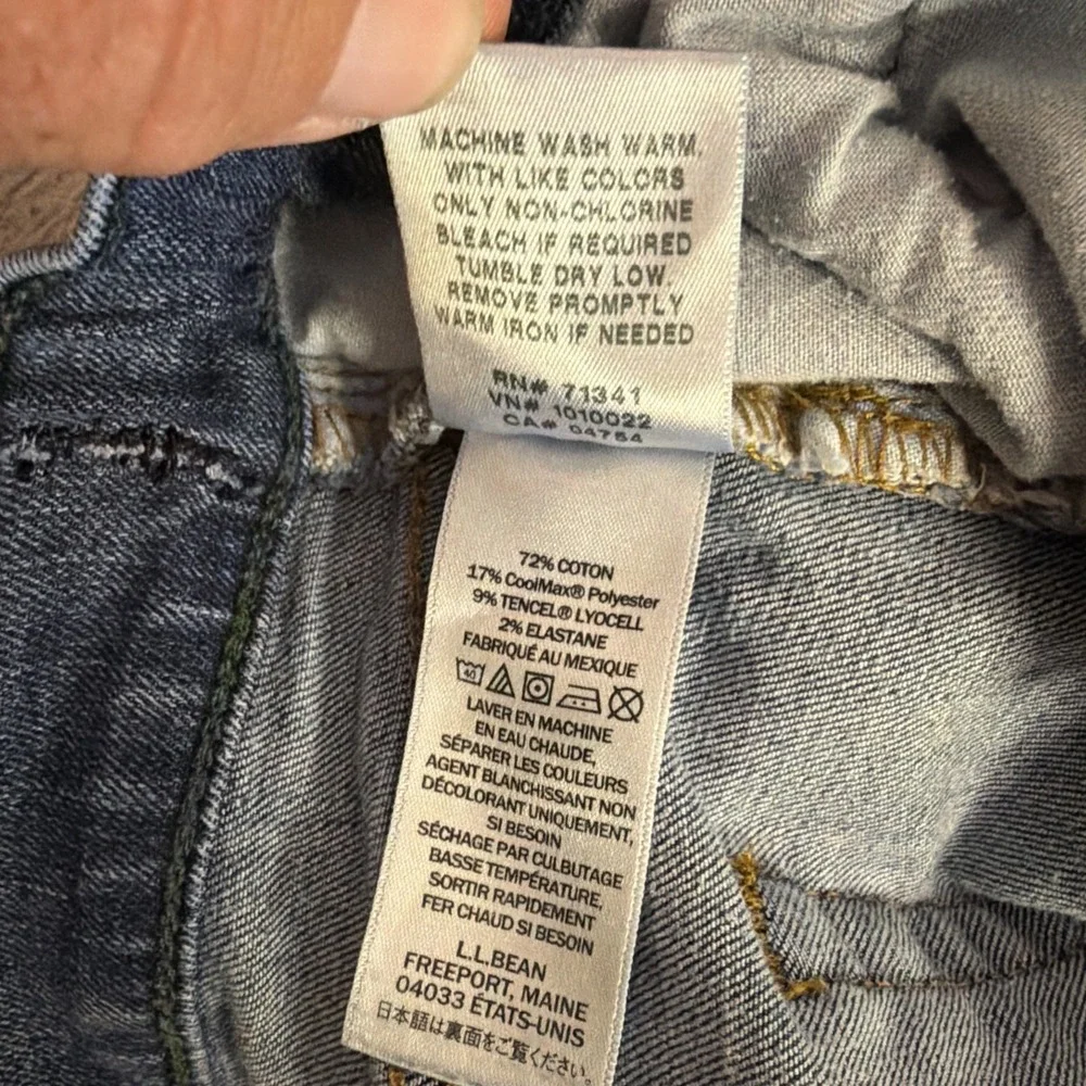 LL‎ Bean Men's Size 35x28 Jeans Standard Fit Straight Leg
